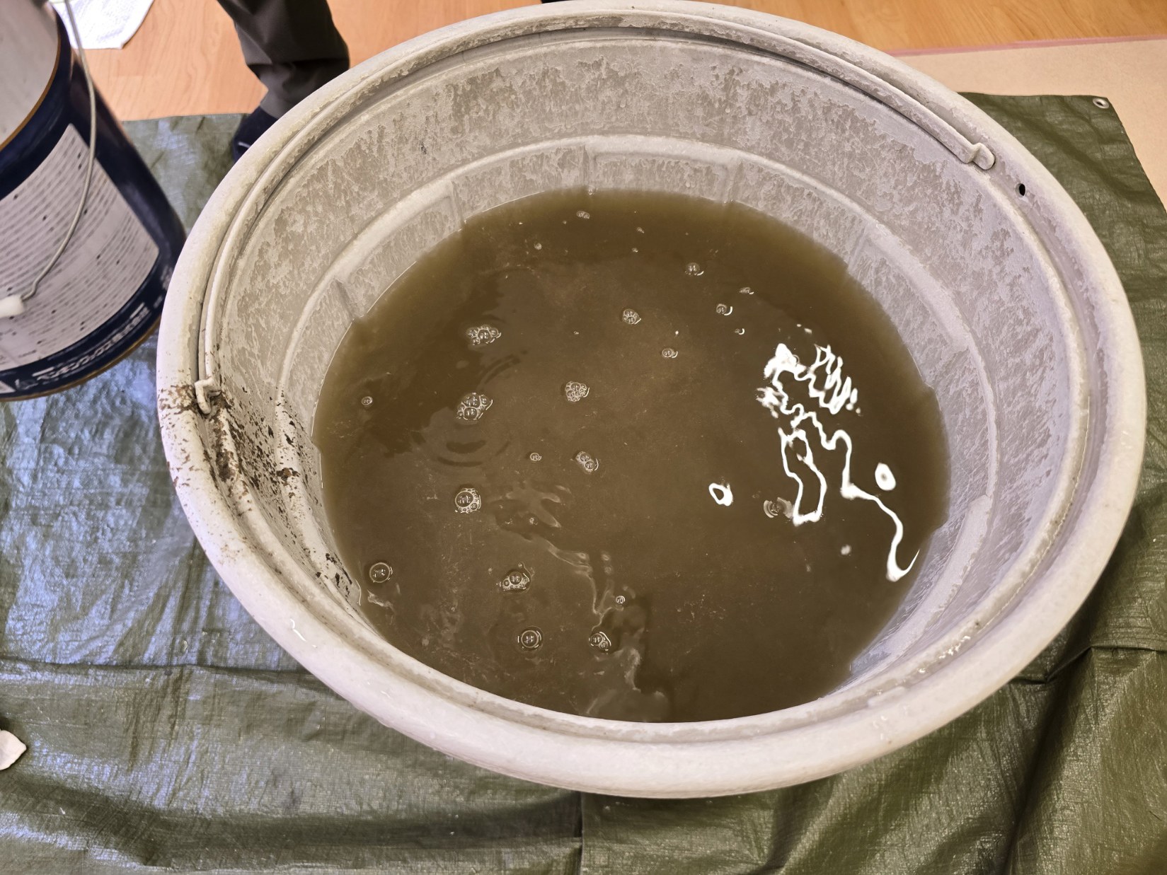 施工後(洗浄後の汚水)